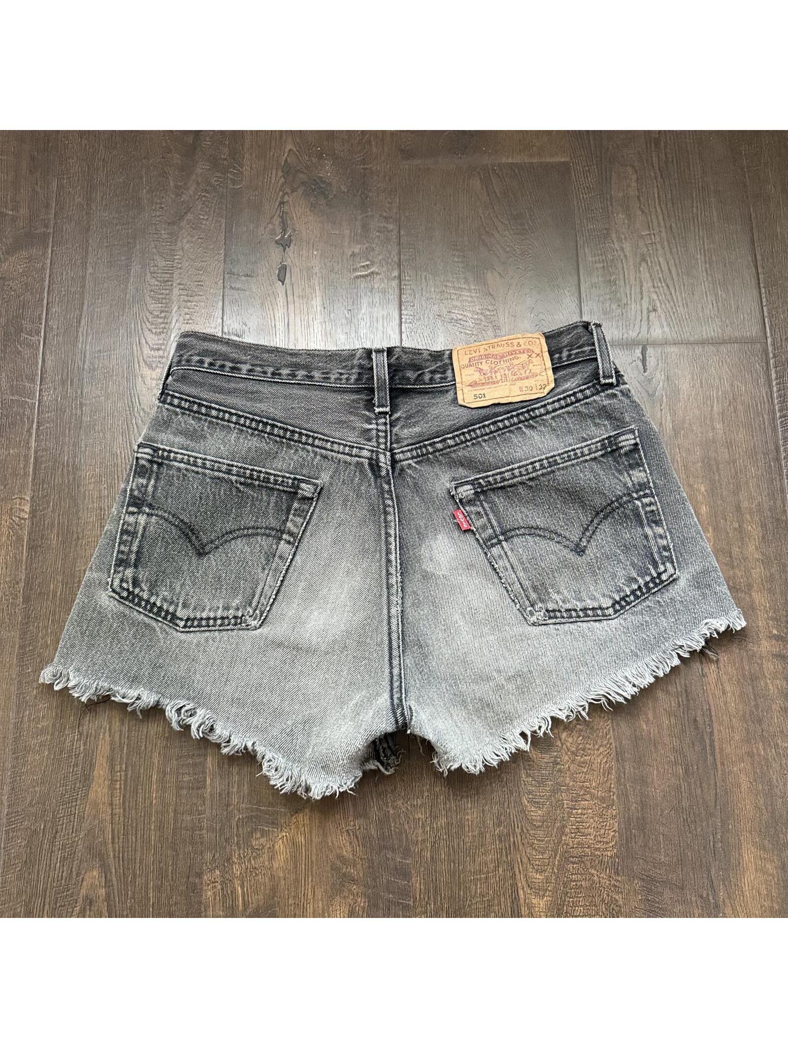 Vintage 90s Levi 501 0185 Jeans Sz29 Cotton France Unisex Thrashed Cutoff Shorts